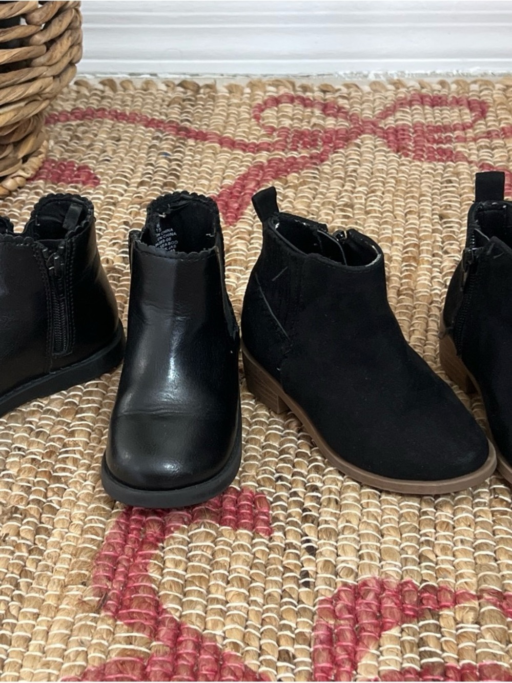 adidas Kids Black Chelsea Ankle Boots with Side Zip